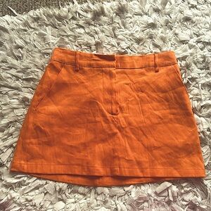NWOT Forever 21 linen blend mini skirt medium